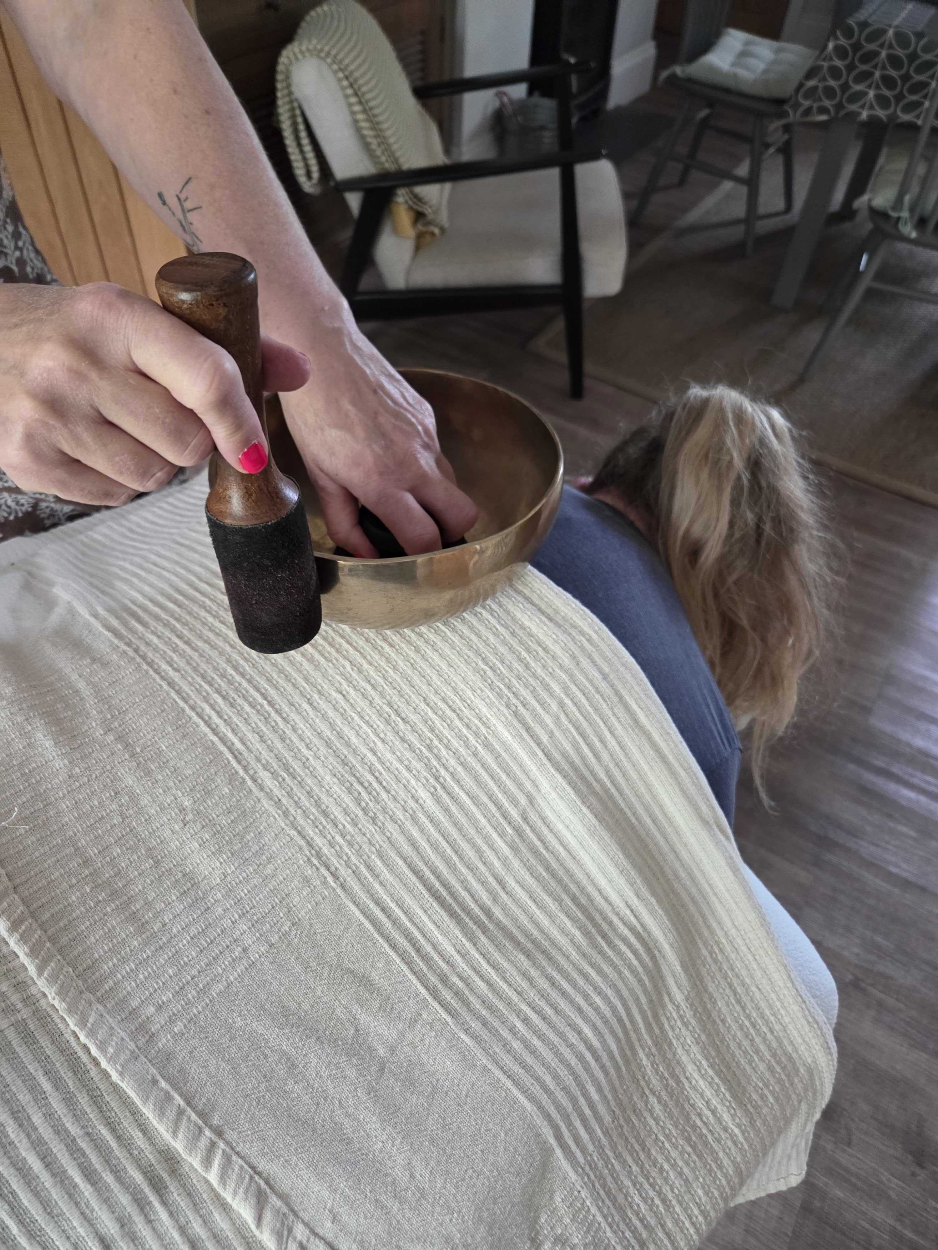 A sound therapy session in progress